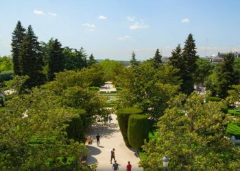 Preocupación ante las obras previstas en los Jardines de Sabatini (Madrid)