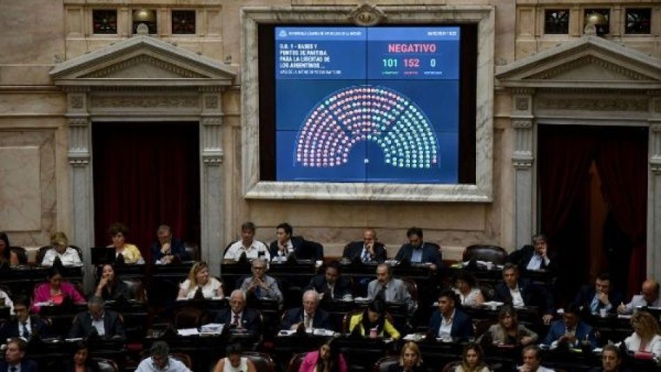 Ley Ómnibus argentina vuelve a comisión ante falta de consenso
