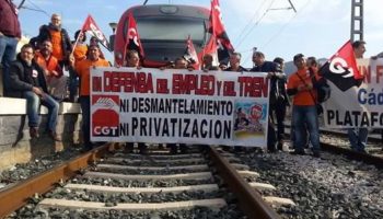 CGT mantiene la convocatoria de huelga en ferrocarriles a pesar del acuerdo entre Transportes y el resto de sindicatos