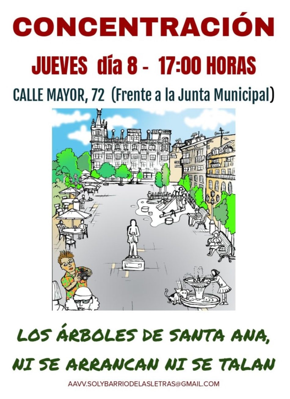 Las asociaciones vecinales llevan su crítica a las talas de arbolado a los plenos de las juntas de Retiro y Centro (Madrid)