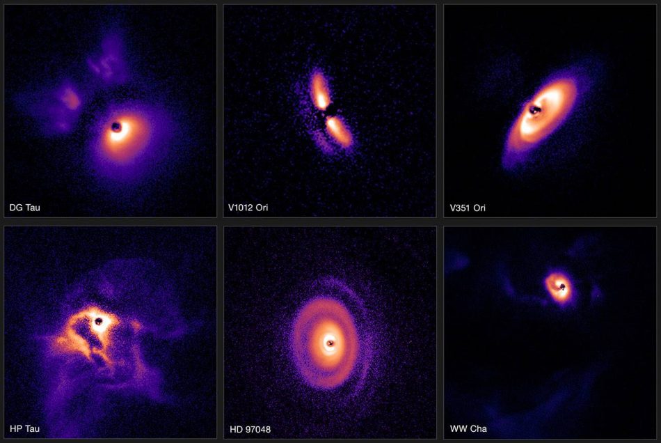 Así se ven docenas de discos de formación planetaria alrededor de sus estrellas