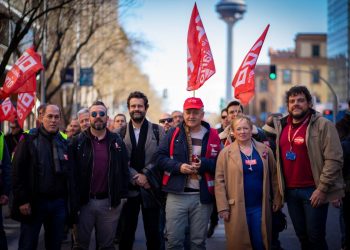 Éxito de la tercera jornada de paros en la FNMT-RCM y la manifestación para exigir que se cumpla lo firmado