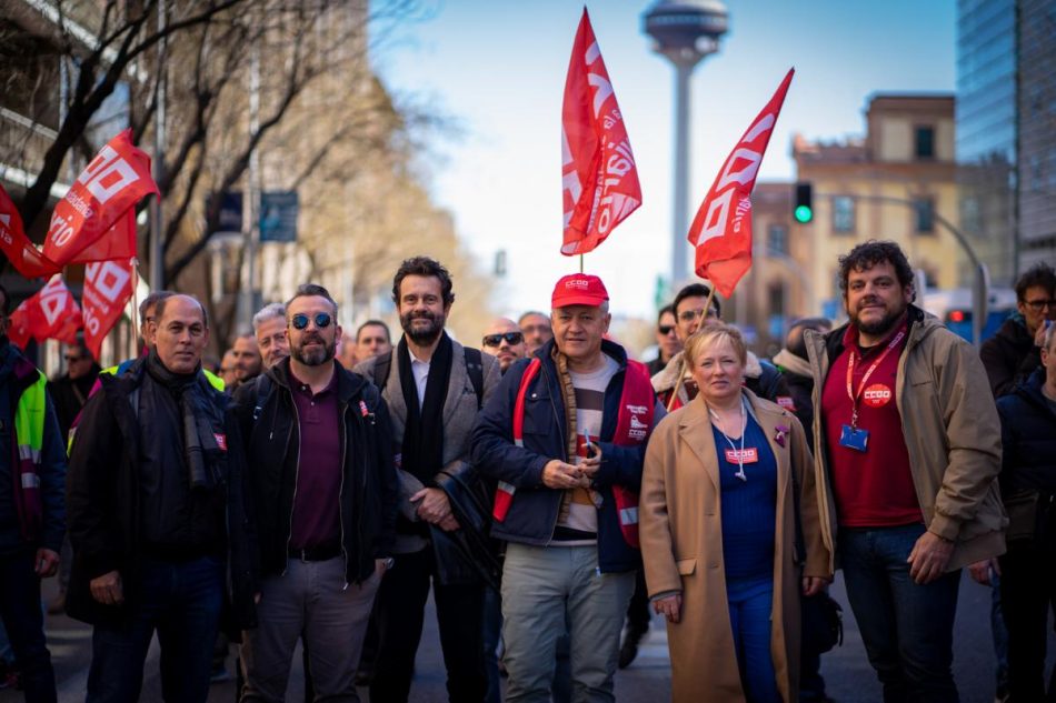 Éxito de la tercera jornada de paros en la FNMT-RCM y la manifestación para exigir que se cumpla lo firmado