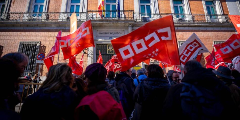 CCOO retoma las movilizaciones en Justicia con dos concentraciones en Madrid los días 20 y 21 de marzo