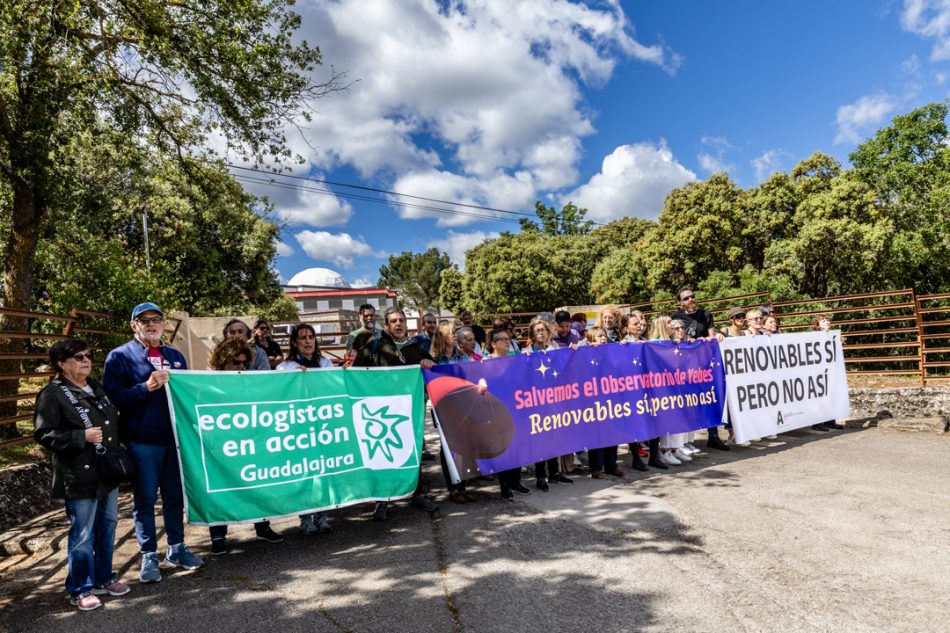 La Asociación Vecinal Yebes, Ecologistas en Acción Guadalajara y ALIENTE en Guadalajara advierten de que el Observatorio de Yebes “está en peligro por la burbuja de fotovoltaicas”