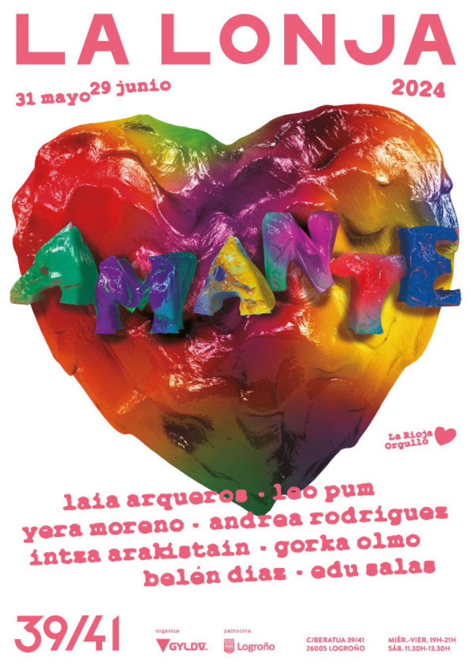 El riojanismo Amante protagoniza hasta el 29 de junio la nueva muestra de La Lonja como aperitivo del Orgullo LGTBIQ+ 