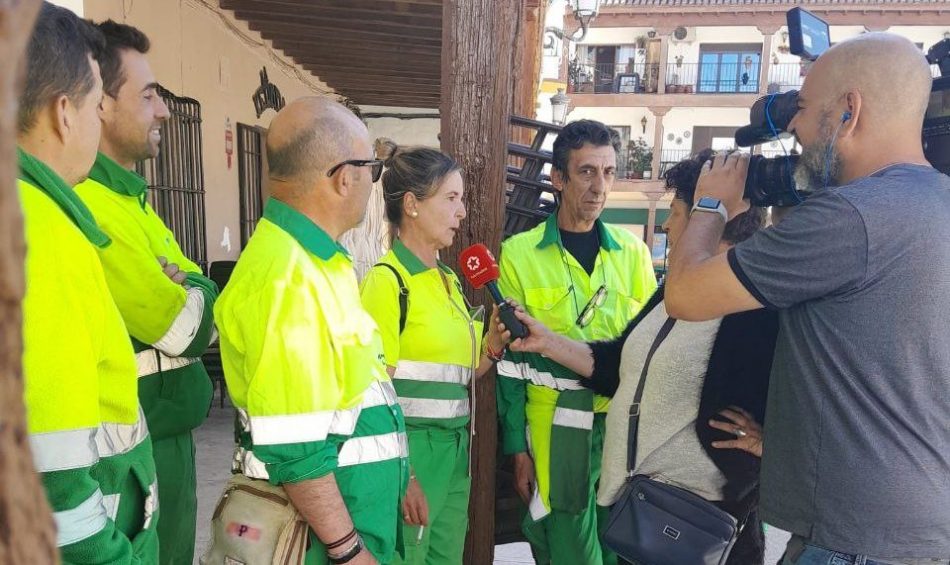 IU Madrid apoya a la plantilla de limpieza viaria de Ciempozuelos