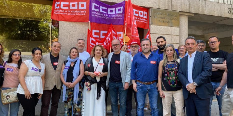 Unai Sordo exige respuestas de la dirección de la AEAT a las reivindicaciones de las delegadas y delegados de CCOO