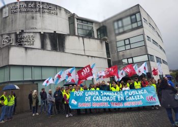 Xubiladas e pensionistas da CIG reclaman no SERGAS unha sanidade digna, con orzamentos e persoal suficientes