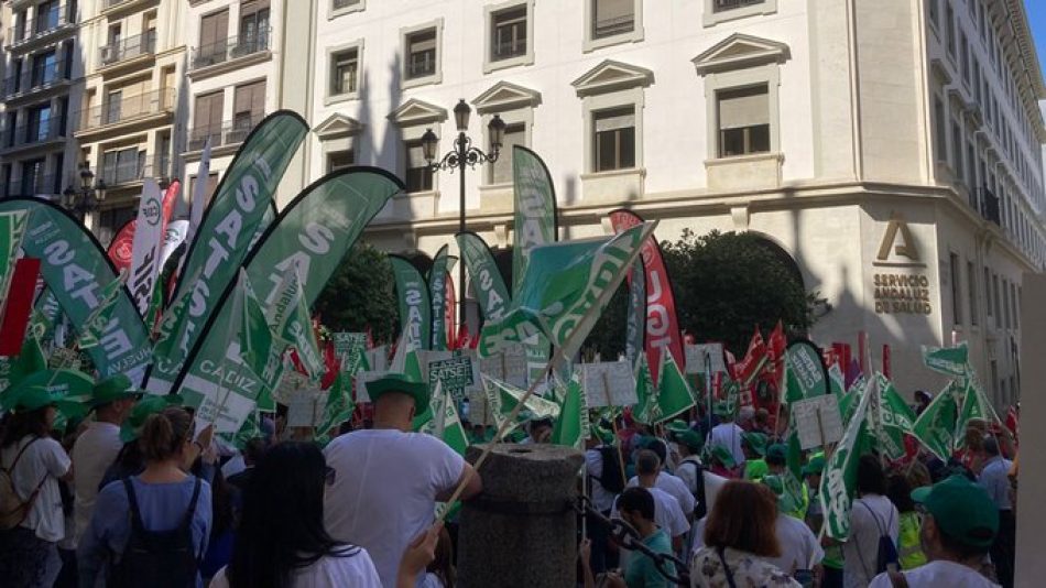 Adelante Andalucía apoya la huelga de los y las profesionales sanitarios del 26J
