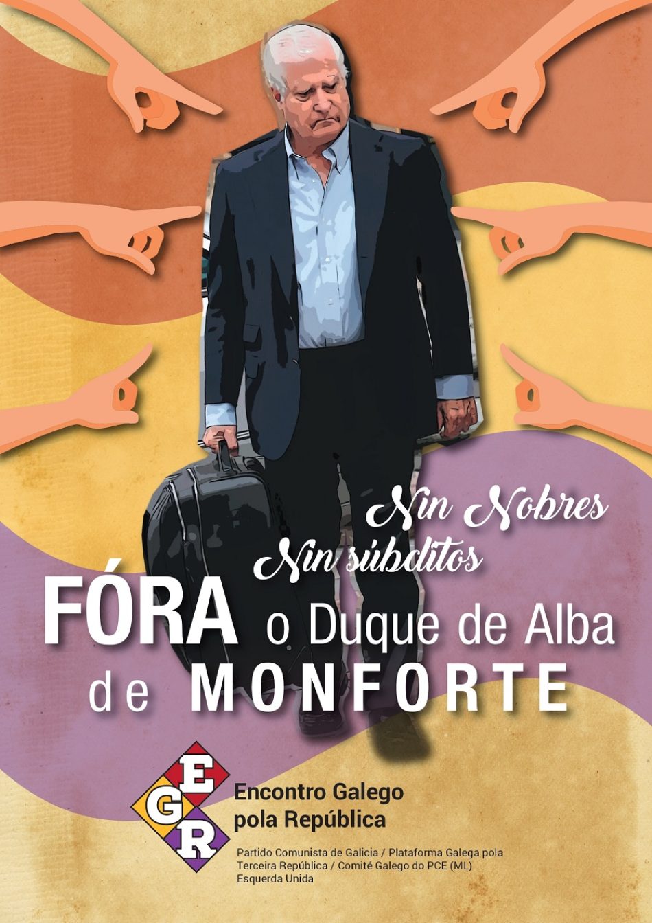O Encontro Galego pola República expresa o seu rexeitamento a que o Duque de Alba sexa recibido con honras polo concello de Monforte