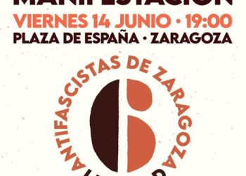 Convocada manifestación hoy viernes 14 de junio por la libertad de los antifascistas de Zaragoza