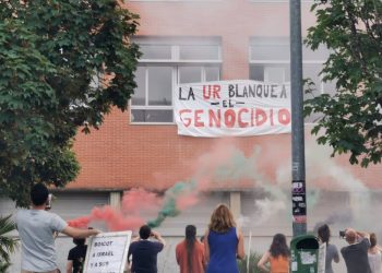 La Acampada por Palestina se proyecta a la Plaza del Mercado de Logroño