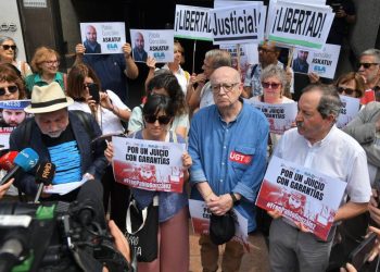 Agrupaciones de Periodistas se manifestaron para pedir la liberación del periodista Pablo González, encarcelado en Polonia