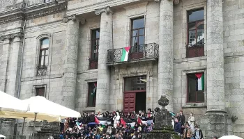 Comunicado de apoio ao peche na Facultade de Historia da Universidade de Santiago de Compostela (USC) en apoio ao pobo palestino
