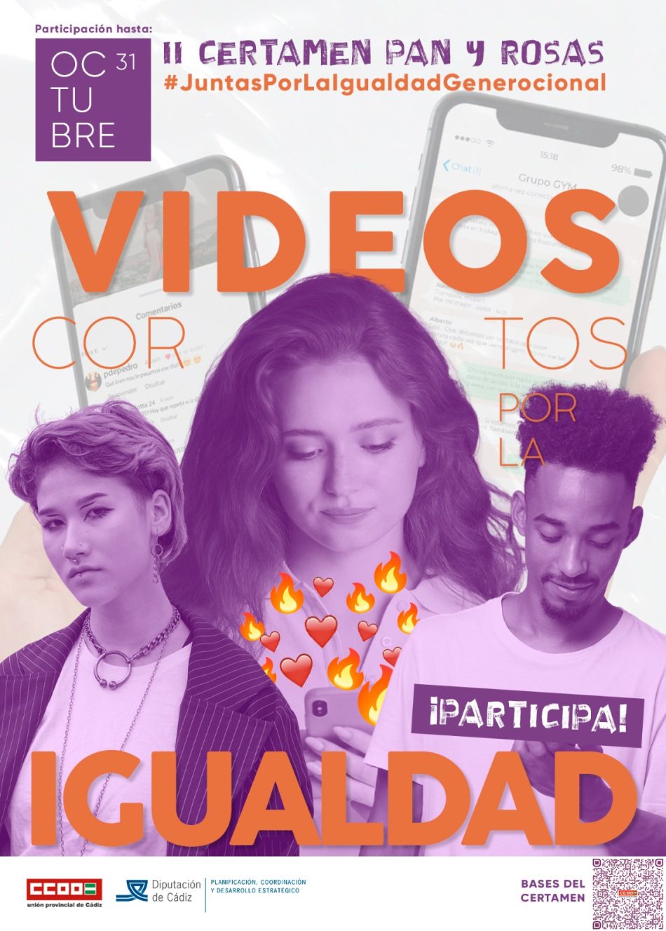 CCOO presenta el II Certamen de Videos Cortos para promocionar lo valores de igualdad entre las personas jóvenes