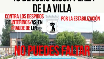 Continúan las movilizaciones contra los despidos masivos en piscinas municipales de Madrid, resultado del proceso de estabilización