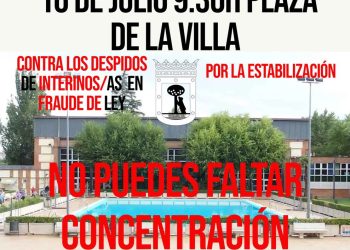 Continúan las movilizaciones contra los despidos masivos en piscinas municipales de Madrid, resultado del proceso de estabilización