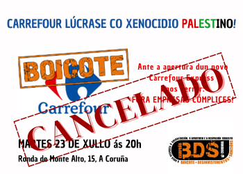 Carrefour lúcrase co xenocidio, o colonialismo e o apartheid