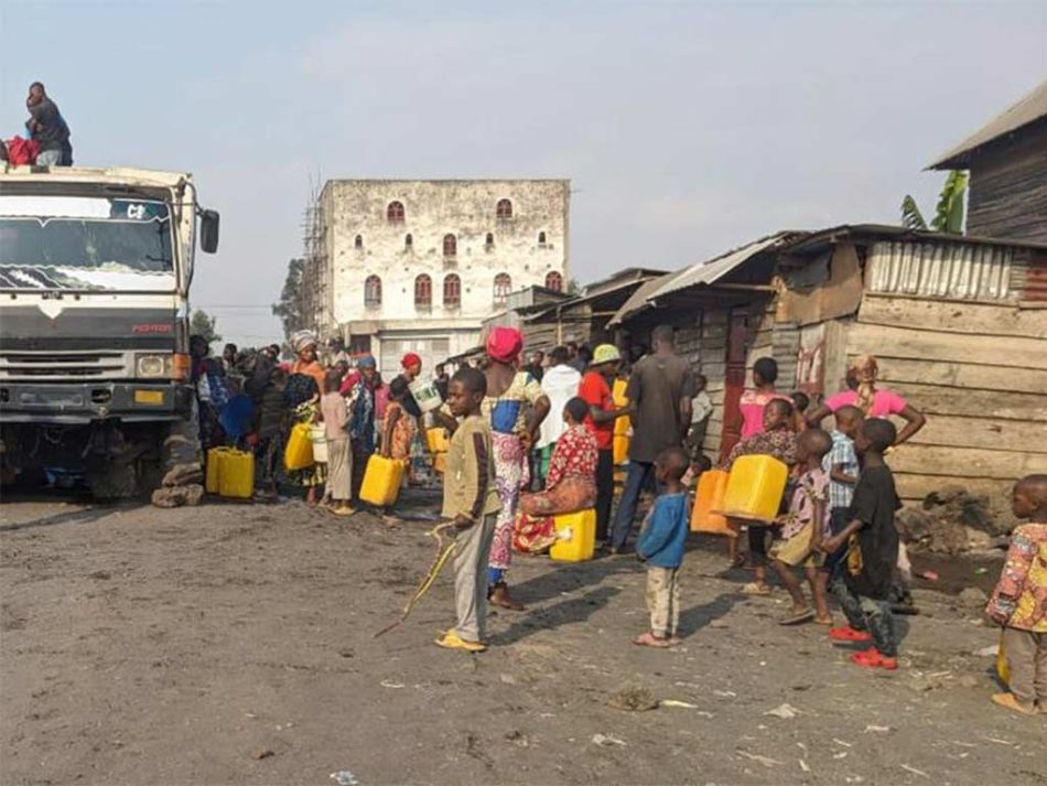 La escasez de agua agrava la situación sanitaria de Goma en la RDC