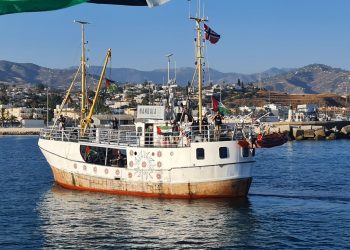 La Flotilla de la Libertad llega a Dénia denunciando el genocidio de Gaza