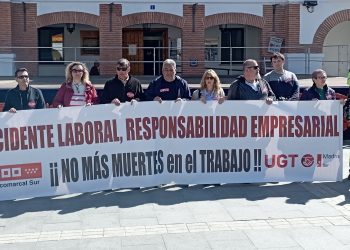 CCOO y UGT se concentrarán en Torrejón de la Calzada para condenar el accidente laboral mortal de un trabajador en la autovía A-42