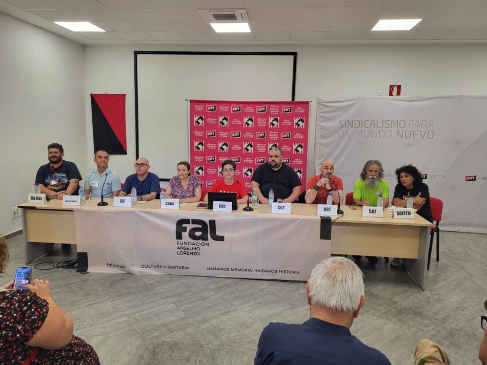 Un total de 15 centrales sindicales se unen en apoyo a las seis de La Suiza de Gijón