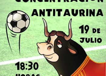 Colectivos en defensa del bienestar animal de la Comarca del Campo de Gibraltar se dan cita en La Línea con motivo de otra corrida de toros