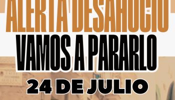 El Sindicat de Barri de Carolines intentará impedir el desahucio de una compañera y su familia, en el Pasaje Artesanía (Alicante) el 24 de julio