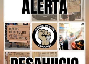 Convocan a parar un nuevo intento de desahucio en C/ Guardamar 5 (Alicante), el 25 de julio