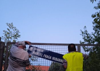Retiran la calle Franquista del criminal Manuel Fraga Iribarne