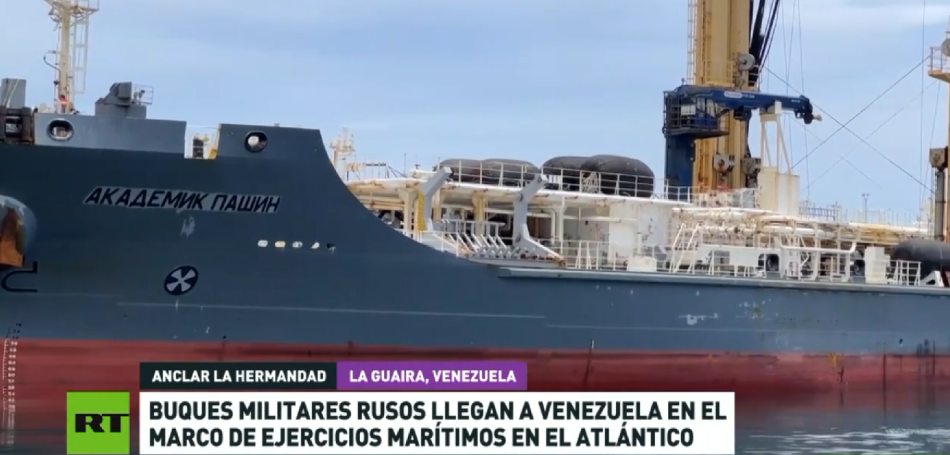 Buques militares rusos llegan a Venezuela