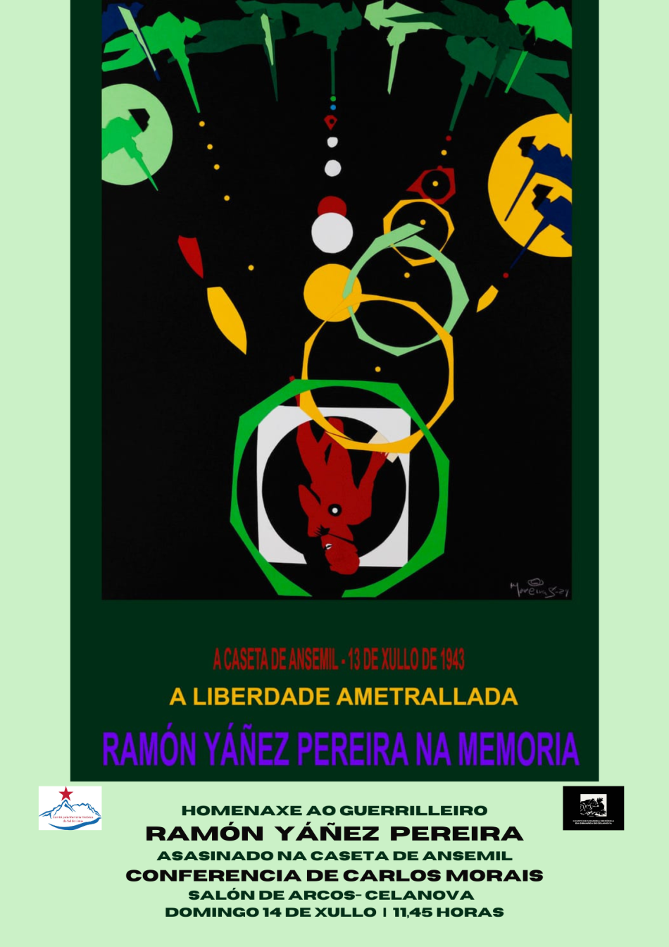 Homenaje al guerrillero monfortino Ramón Yáñez Pereira en Celanova el domingo 14