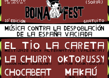 Este sábado el 10º Boina Fest multiplicará por 25 los habitantes de Arenillas (Soria) con su música contra la despoblación