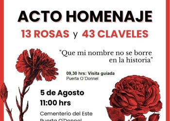 Acto homenaje (ofrenda floral) a las 13 rosas y 43 claveles