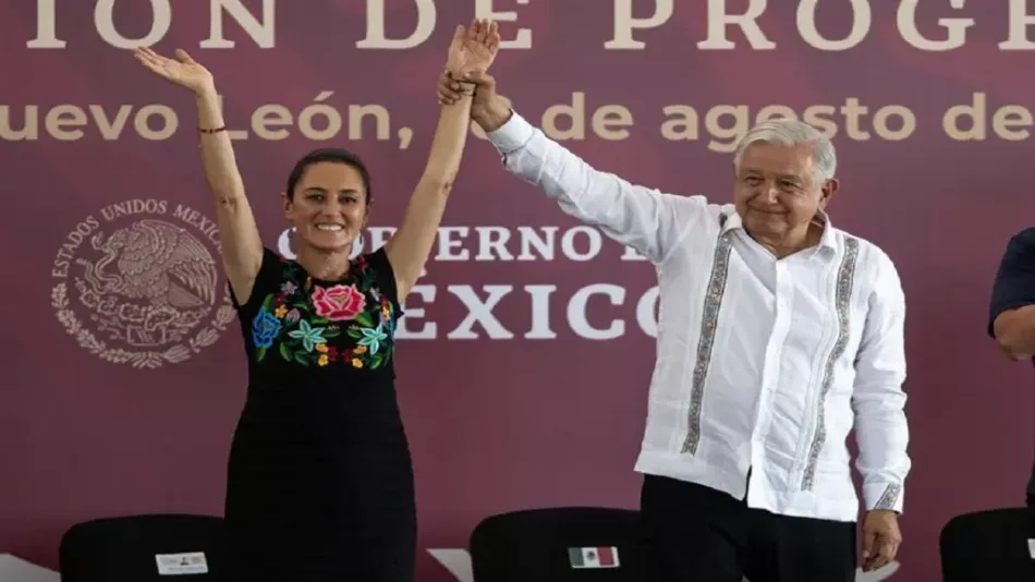 López Obrador y Sheinbaum concluyen gira de transición presidencial en México