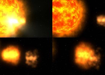 Modelos 3D para estudiar tormentas solares ‘caníbales’