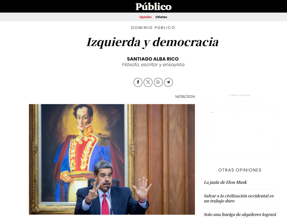 Diseccionando a Santiago Alba Rico… «Izquierda y democracia»