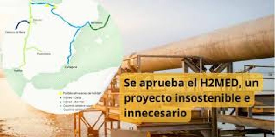 Se aprueba el H2Med, un «proyecto insostenible e innecesario», según la red Gas No Es Solución