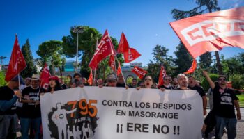 Decenas de trabajadores y trabajadoras se manifiestan contra en ERE en MasOrange