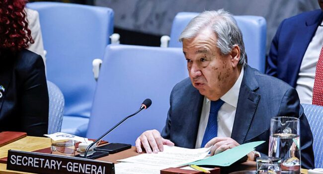 Antonio Guterres: «El fin del conflicto en Gaza es clave para Medio Oriente»