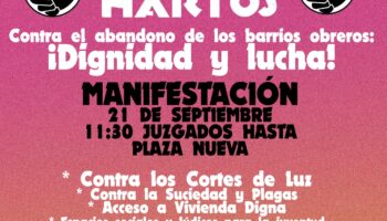 Barrios Hartos convoca manifestación contra el abandono de los barrios en Sevilla