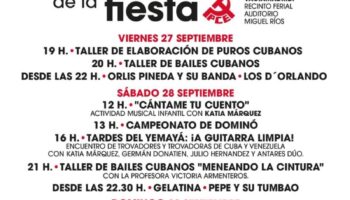 Cuba presente en la Fiesta PCE 2024: charlas, documental y conciertos del 27 al 29 de septiembre