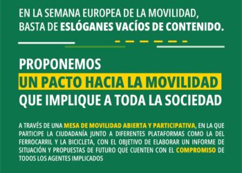 Verdes EQUO propone un Pacto hacia la Movilidad Sostenible que implique a toda la sociedad