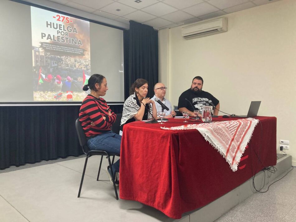 Organizaciones y sindicatos convocantes de la Huelga por Palestina coinciden en que la sociedad tiene que parar el 27 de septiembre por humanidad y conciencia de clase