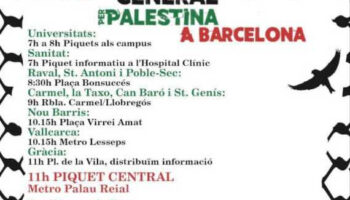 CGT y Solidaridad Obrera convocan a la huelga contra el genocidio en Palestina