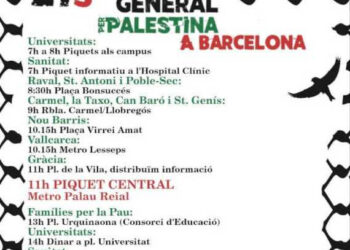 CGT y Solidaridad Obrera convocan a la huelga contra el genocidio en Palestina