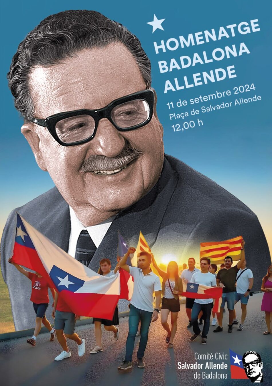 Salvador Allende será homenajeado en Badalona el próximo 11 de septiembre