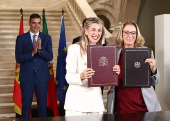 Yolanda Díaz y su homóloga Rosário Palma firman una Declaración de Intenciones para avanzar en la cooperación bilateral España-Portugal