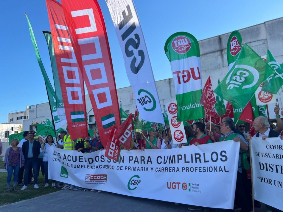 Los sindicatos vuelven a la calle por el cumplimiento de los acuerdos pactados en Andalucía y continuarán la próxima semana en los hospitales